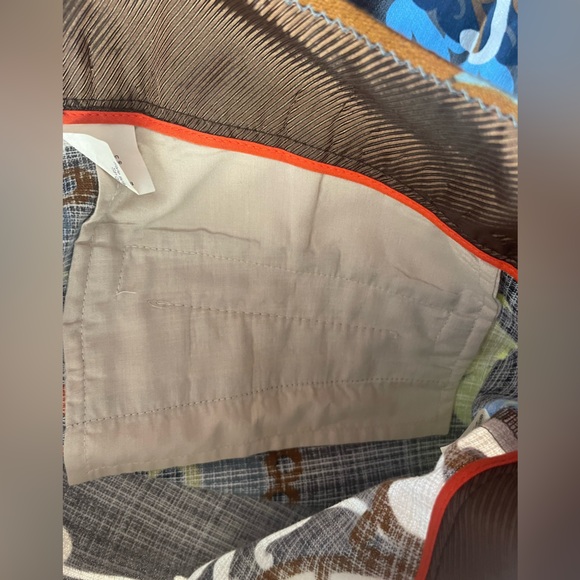 J. Crew multicolor paisley patterned capri pants, size 12 - Picture 7 of 11